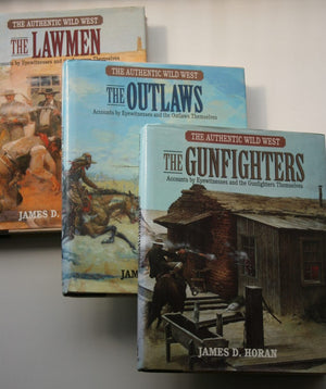 The Lawmen, The Gunfighters, The Outlaws, three books By James David Horan