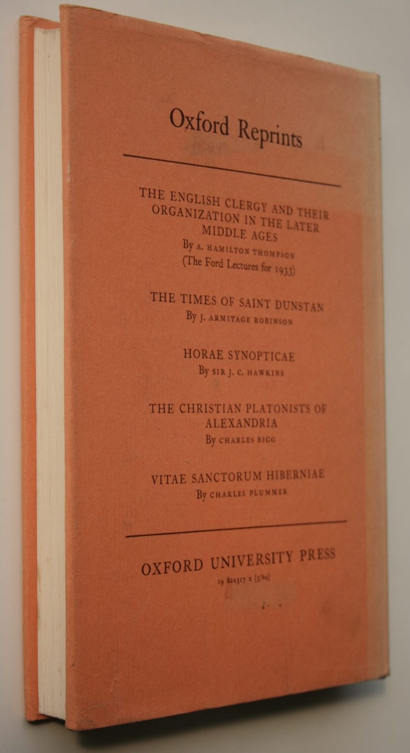 Bede: His Life, Times and Writings. Essays in Commemoration of the Twelfth Century of His Death. A. Hamilton Thompson