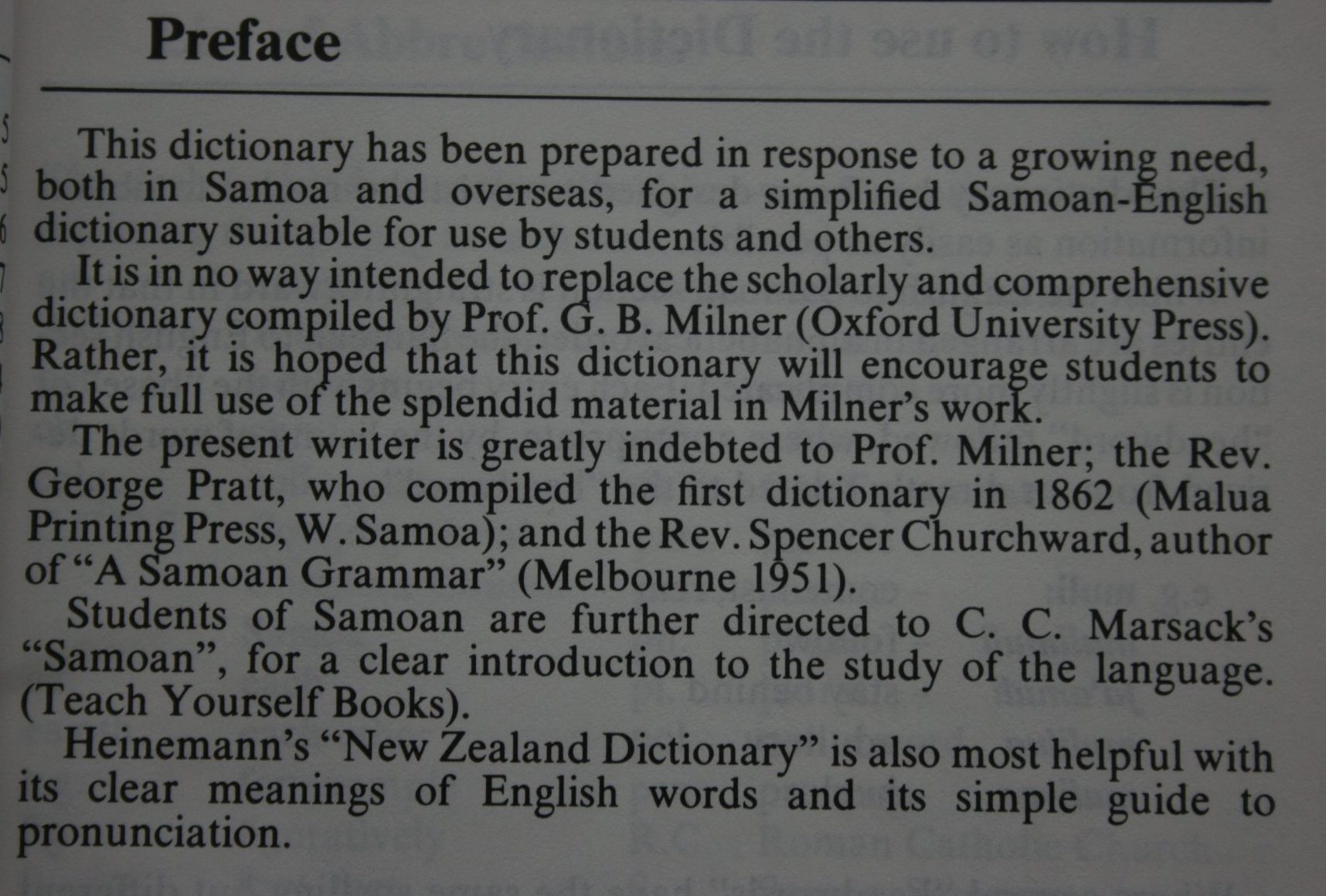 A Simplified Dictionary of ­Modern Samoan By R.W. Allardice, R.W. Allardice (Edited by).