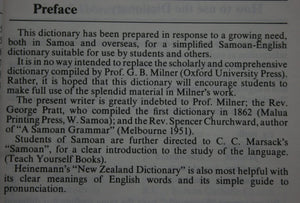 A Simplified Dictionary of ­Modern Samoan By R.W. Allardice, R.W. Allardice (Edited by).