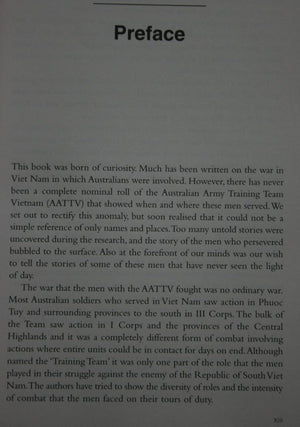 The Men Who Persevered The AATTV - the most highly decorated Australian unit of the Vietnam war By Bruce Davies, Gary McKay.