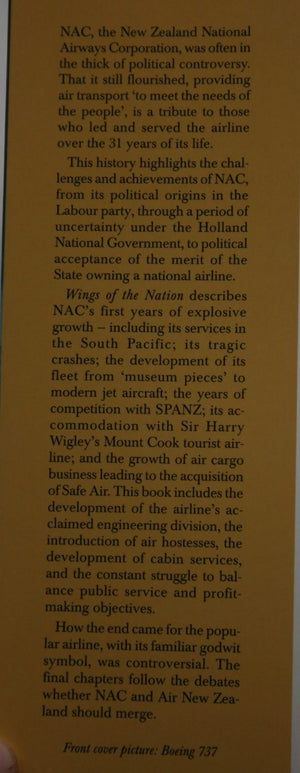 Wings of the Nation, a ­History of the New Zealand­ National Airways ­Corporation, 1947-78 By Peter Aimer.