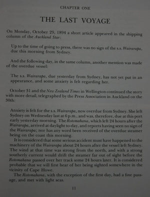 Eight Minutes Past Midnight: the Wreck of the S. S. Wairarapa by Steve Locker-Lampson And Ian Francis.