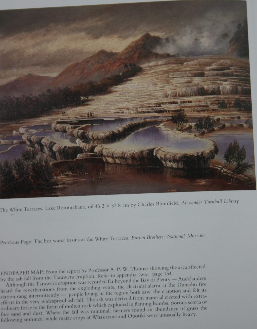 Tarawera The Destruction of the Pink and White Terraces by Geoff Conly.