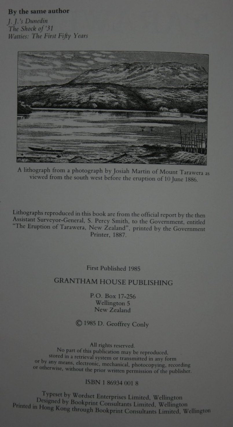 Tarawera The Destruction of the Pink and White Terraces by Geoff Conly.