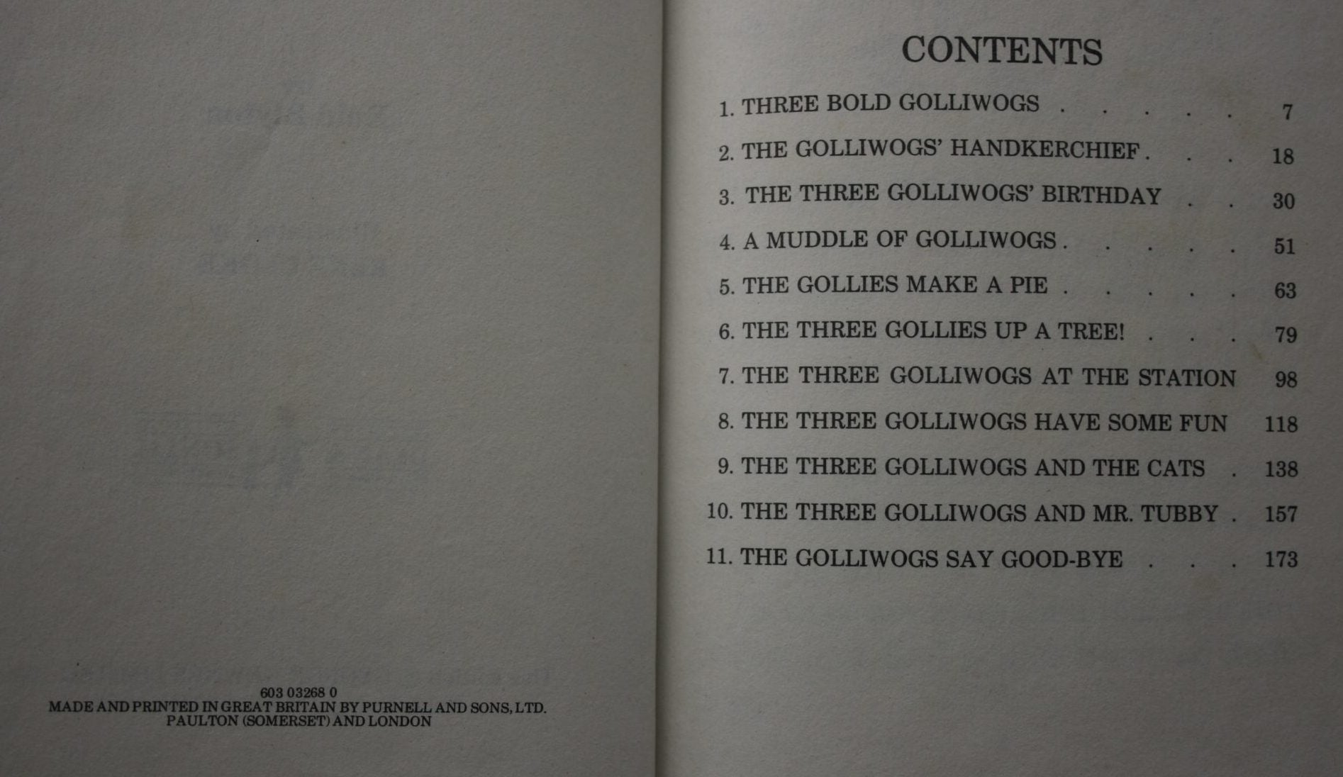 The Three Golliwogs By Enid Blyton.