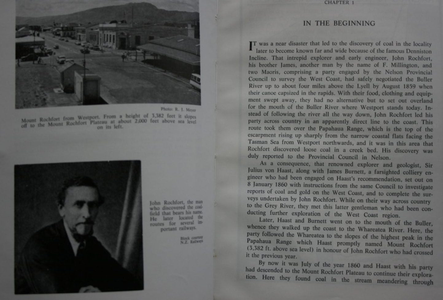 Coaling from the Clouds, The Mount Rochfort Railway and the Denniston Incline by R J Meyer. SIGNED BY AUTHOR. FIRST EDITION HARDBACK. VERY SCARCE.