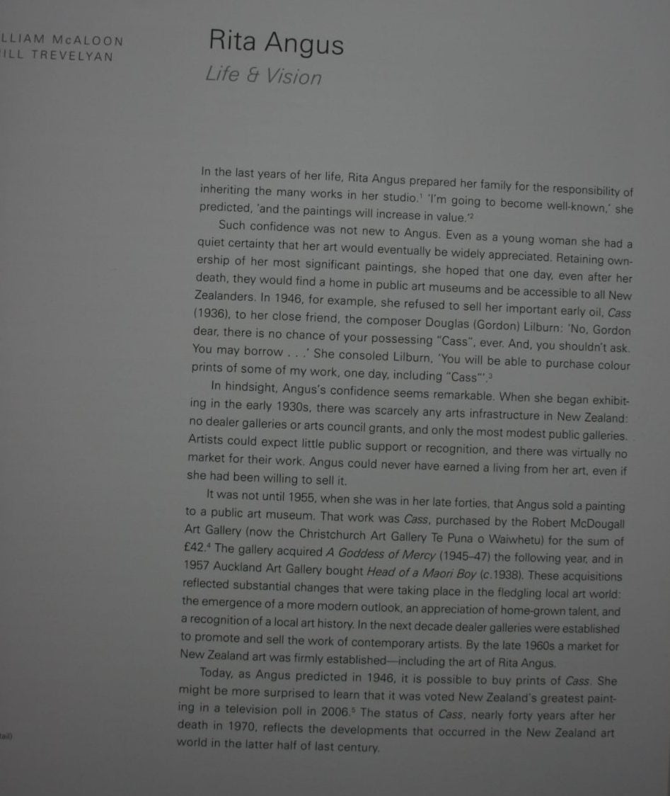 Rita Angus: Life and ­Vision By Jill Trevelyan.