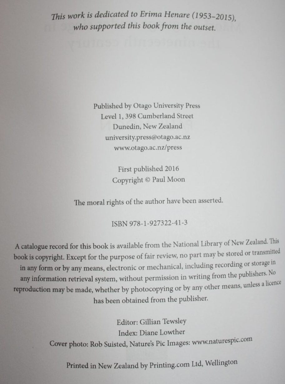 Ka Ngaro Te Reo Maori Language Under Siege in the 19th Century By Paul Moon.