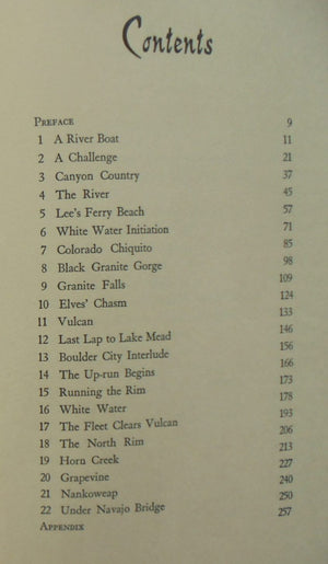 White Water. The Colorado Jet Boat Expedition 1960. By Joyce Hamilton (1963)