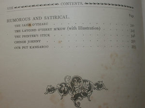 Musings in Maoriland by Thomas Bracken. With an Historical Sketch by Sir Robert Stout KCMG, and Preface by Sir George Grey KCB.