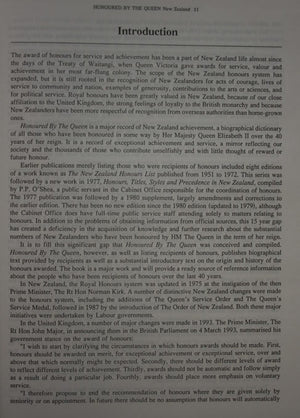 Honoured by the Queen--New Zealand: Recipients of honours, 1953-1993 and royal appointments to the Privy Council, as Queen's Counsel, and as justices of the peace. By Alister Taylor.