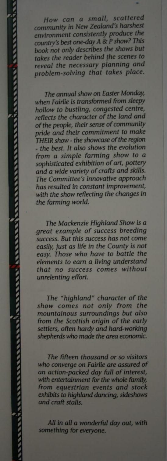 Easter Monday in the high lands, A Century of Mackenzie Highland Shows, 1899-1998 by John Button, Ray leslie.