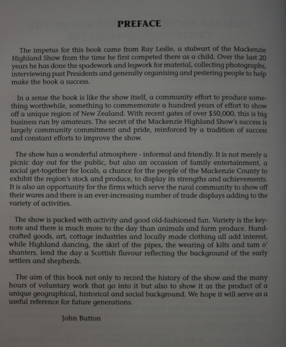 Easter Monday in the high lands, A Century of Mackenzie Highland Shows, 1899-1998 by John Button, Ray leslie.