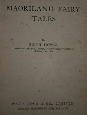 Maoriland Fairy Tales by Edith Howes.