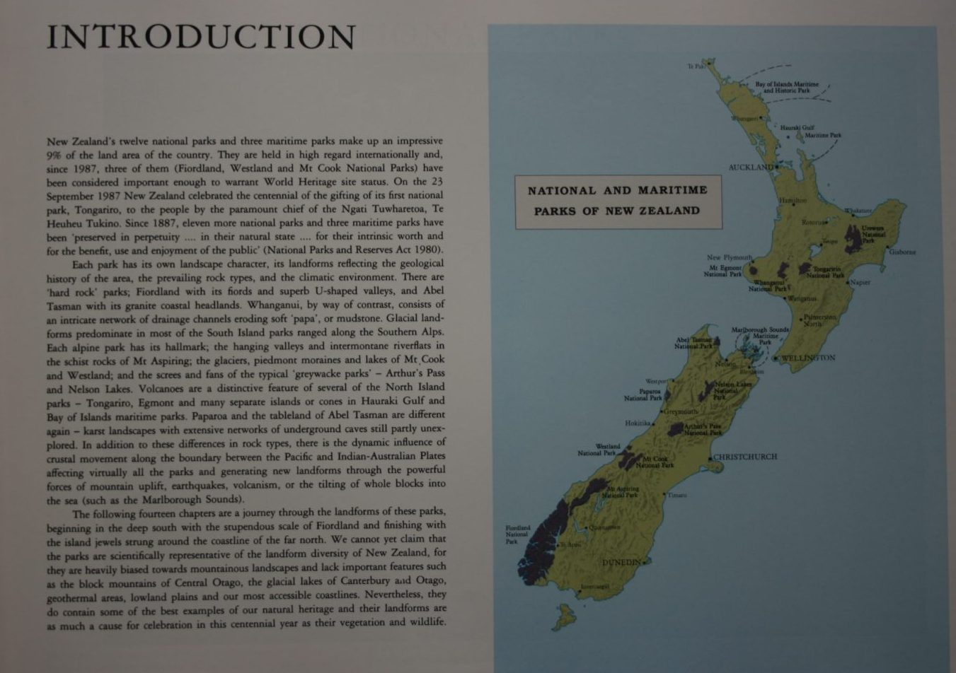 The Fold of the Land New Zealand's National Parks from the Air By Lloyd Homer, Les Molloy.