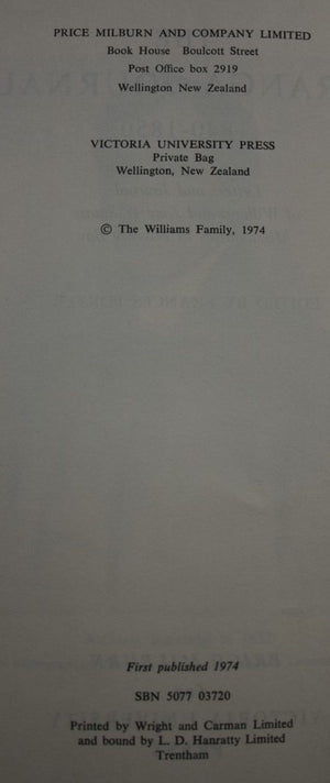 The Turanga Journals 1840-1850: Letters and Journals of William and Jane Williams Missionaries to Poverty Bay. Edited by Frances Porter.