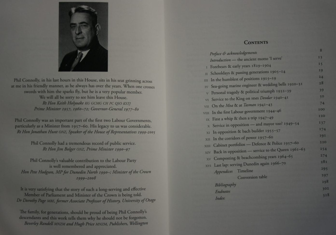 In Command. Minesweeper Captain and Labour Parliamentarian, Phil Connolly by Rosemary Jamieson. SIGNED BY AUTHOR. (daughter of Connolly).