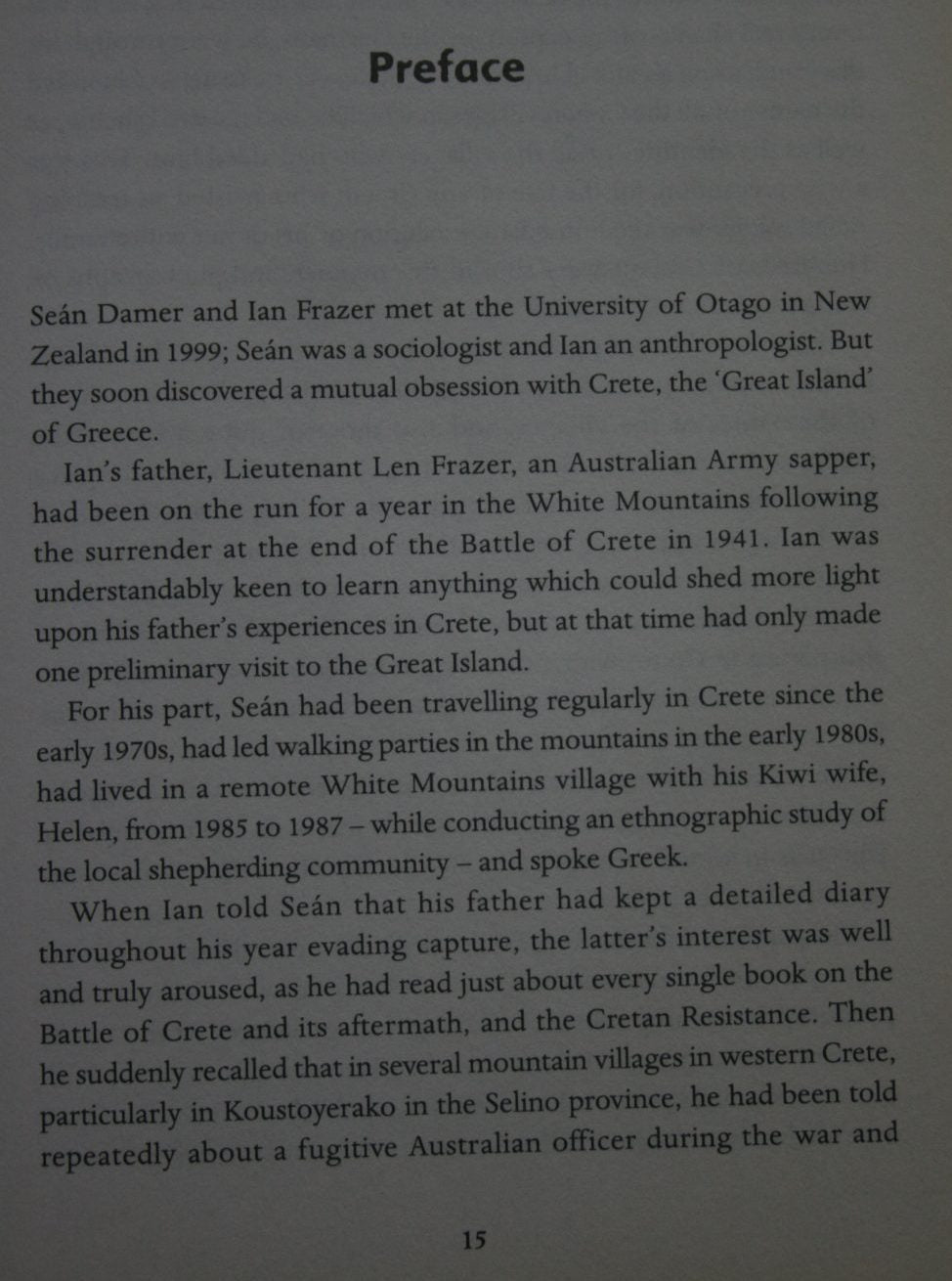 On the Run. Anzac Escape and Evasion in Enemy-occupied Crete By Sean Damer, Ian Frazer