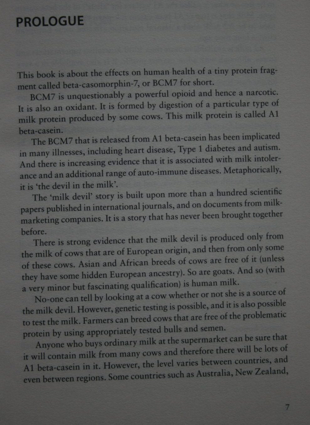 Devil in the Milk. Illness, Health and Politics - A1 and A2 Milk By Keith Woodford.