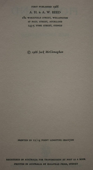 Fiordland by Jack McClenaghan. 1966, first edition.