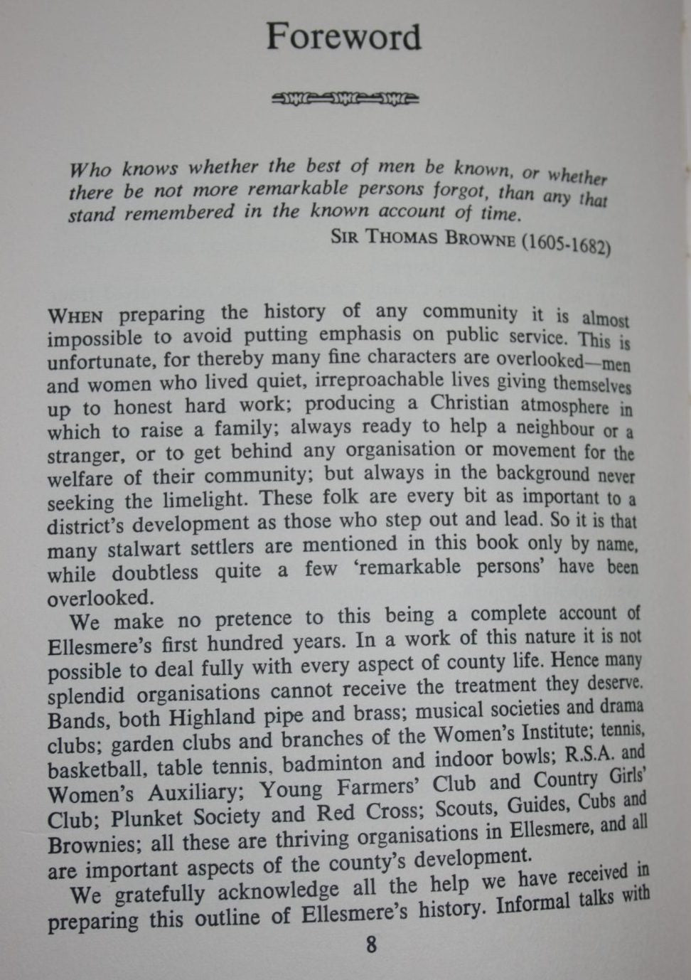 Ellesmere County - The Land, The Lake &amp; The People by G W Graham, &amp; L J B Chapple.