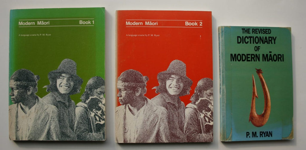 Modern Maori. Book 1 & 2 & revised dictionary. by M. Ryan