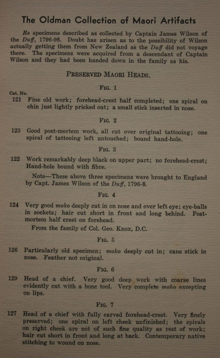 Skilled Handwork of the Maori: Being the Oldman Collection of Maori Artifacts illustrated and described.