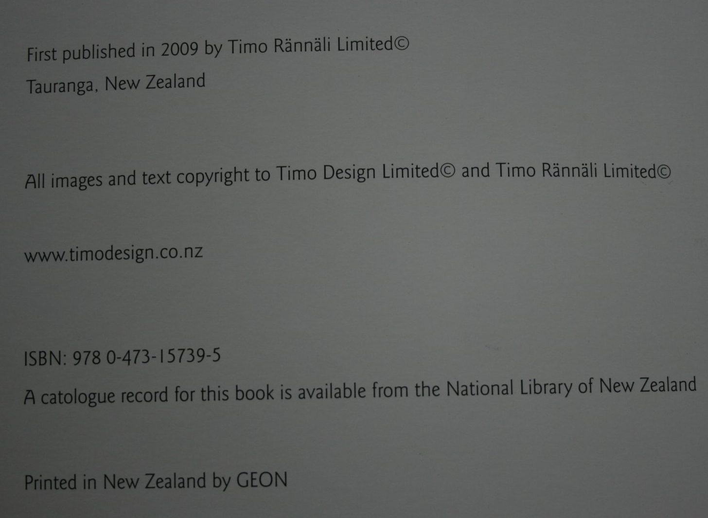 Aotearoa New Zealand A Land to Love By Timo Rannali. SIGNED BY AUTHOR/ARTIST. VERY SCARCE SIGNED COPY.