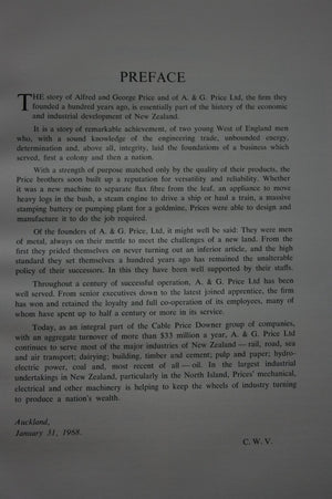 Men of Metal: The Story of A. &amp; G. Price Ltd., Auckland and Thames 1868-1968 by C. W. Vennell.