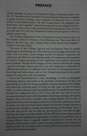 A Sense of Community The Christchurch College of Education 1877-2000 by W. John Fletcher.