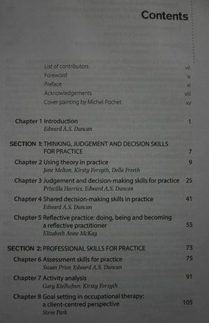 Foundations for Practice in­ Occupational Therapy, Skills for Practice in ­Occupational Therapy, By Duncan, Edward A. S.