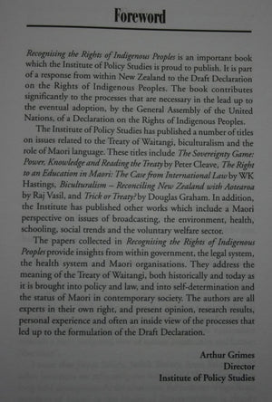 Recognising the Rights of Indigenous Peoples. By Alison Quentin-Baxter