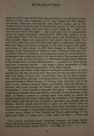 Na To Hoa Aroha: From Your Dear Friend: The Correspondence Between Sir Apirana Ngata and Sir Peter Buck, Volume 1 (1925-1929) Edited by M. P. K. Sorrenson. 1986, First Edition. VERY SCARCE.