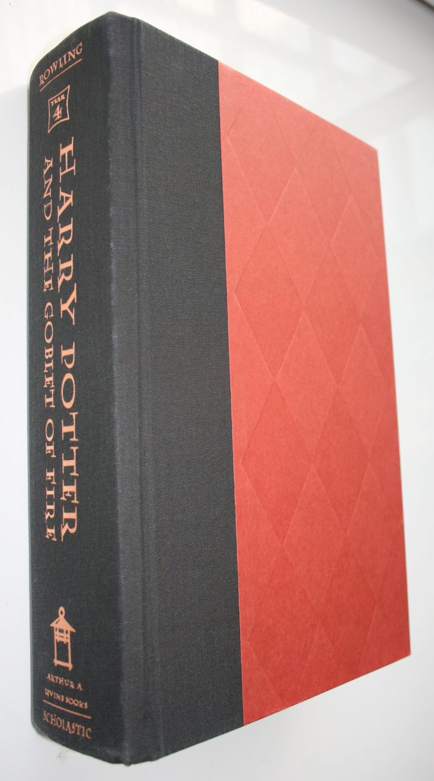 Harry Potter and the ­Goblet of Fire By J. K. Rowling, Illustrated by Mary Grandpré. 2000, First Edition, First Printing. Number line 10 through to 1.