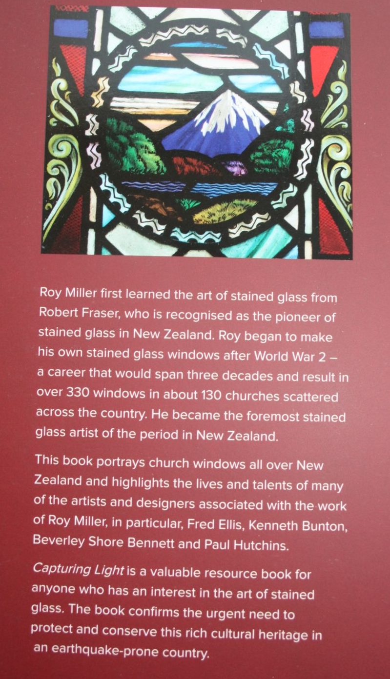 Capturing Light Roy Miller - New Zealand Stained Glass Artist By Brian Miller.