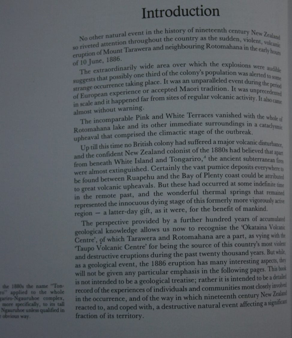 Tarawera the Volcanic Eruption of 10 June 1886 By Ronald F. Keam. FIRST EDITION. VERY SCARCE.
