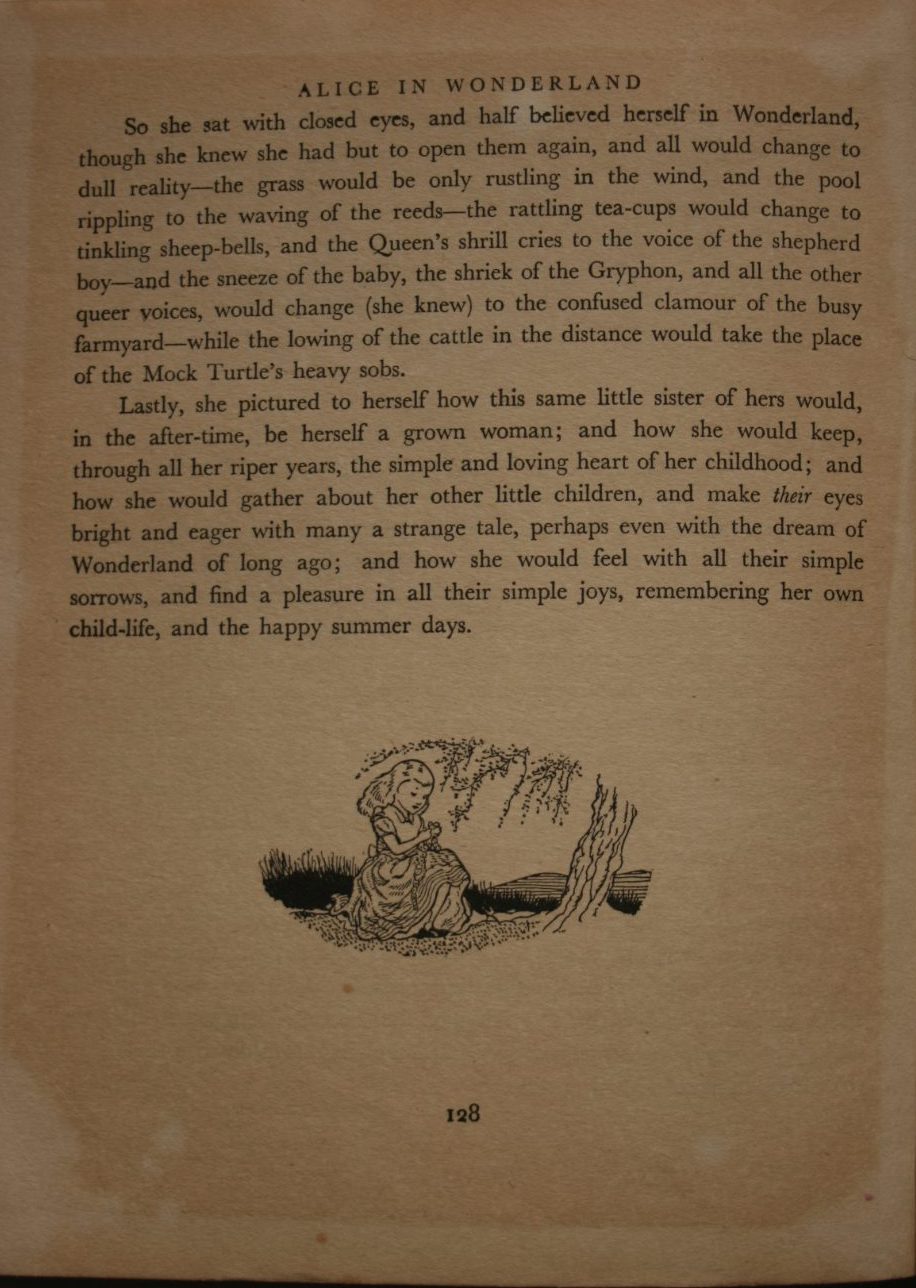 Alice in Wonderland by Lewis Carroll, Illustrator: G. W. Backhouse. Desirable copy