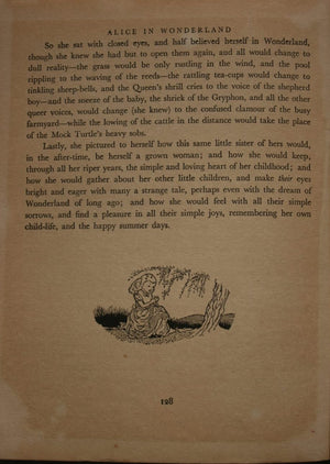 Alice in Wonderland by Lewis Carroll, Illustrator: G. W. Backhouse. Desirable copy