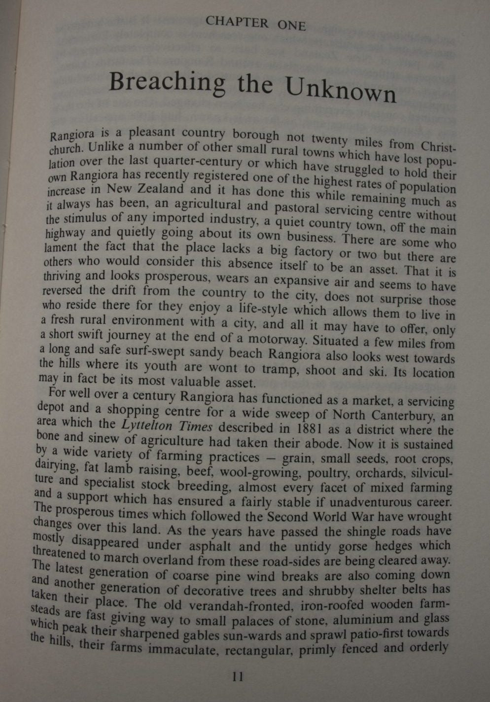 Rangiora: The Passing Years and People in a Canterbury Country Town by D. N. Hawkins. SCARCE, SIGNED BY AUTHOR.