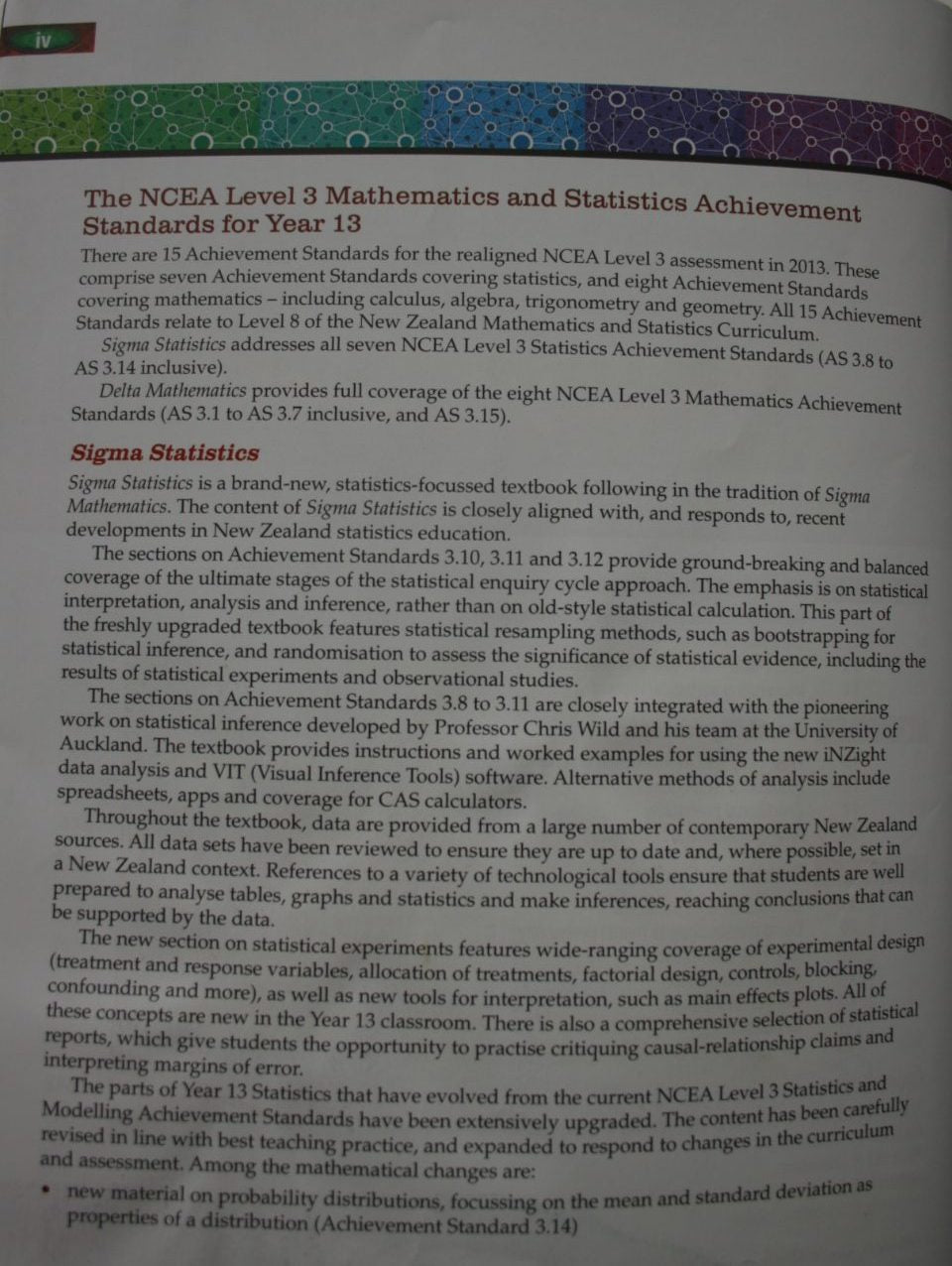 Sigma Statistics: NCEA Level 3 By David Barton and Claire Laverty (2013)