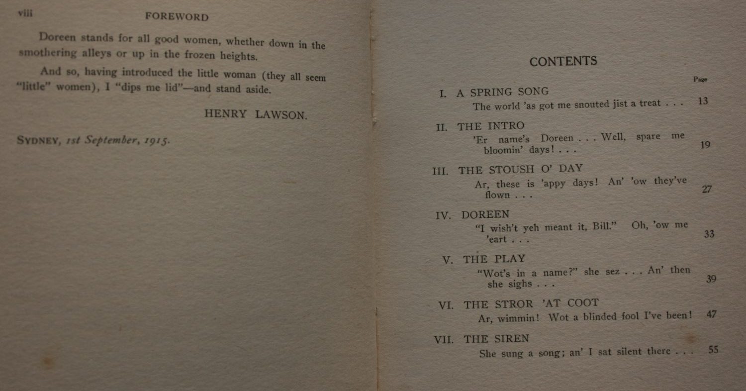 The Songs of a Sentimental Bloke By C. J. Dennis. (1916)