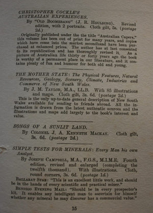 The Songs of a Sentimental Bloke By C. J. Dennis. (1916)