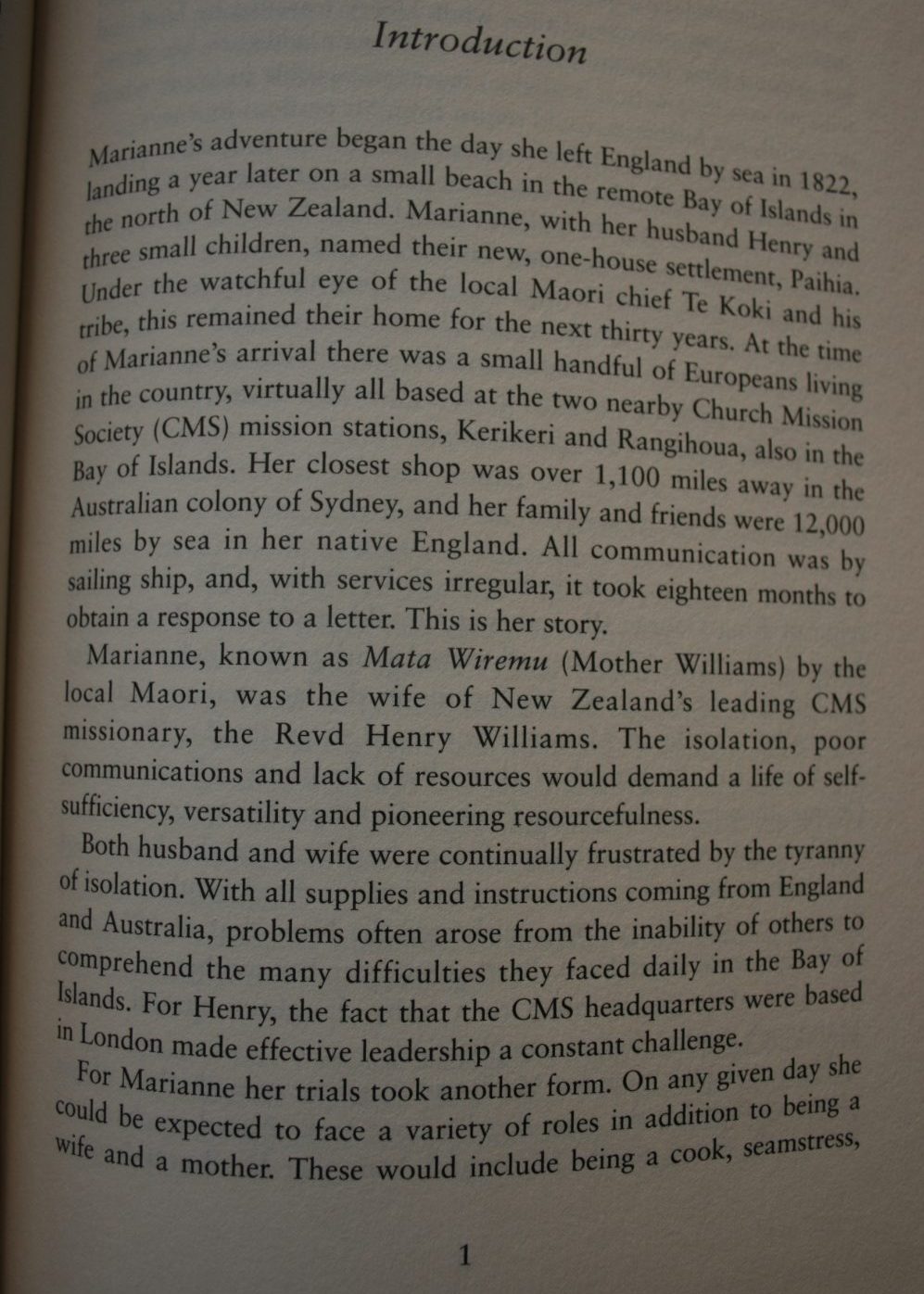 Letters from the Bay of Islands, The Story of Marianne Williams by Caroline Fitzgerald [editor]. first edition. SCARCE IN HARDBACK.