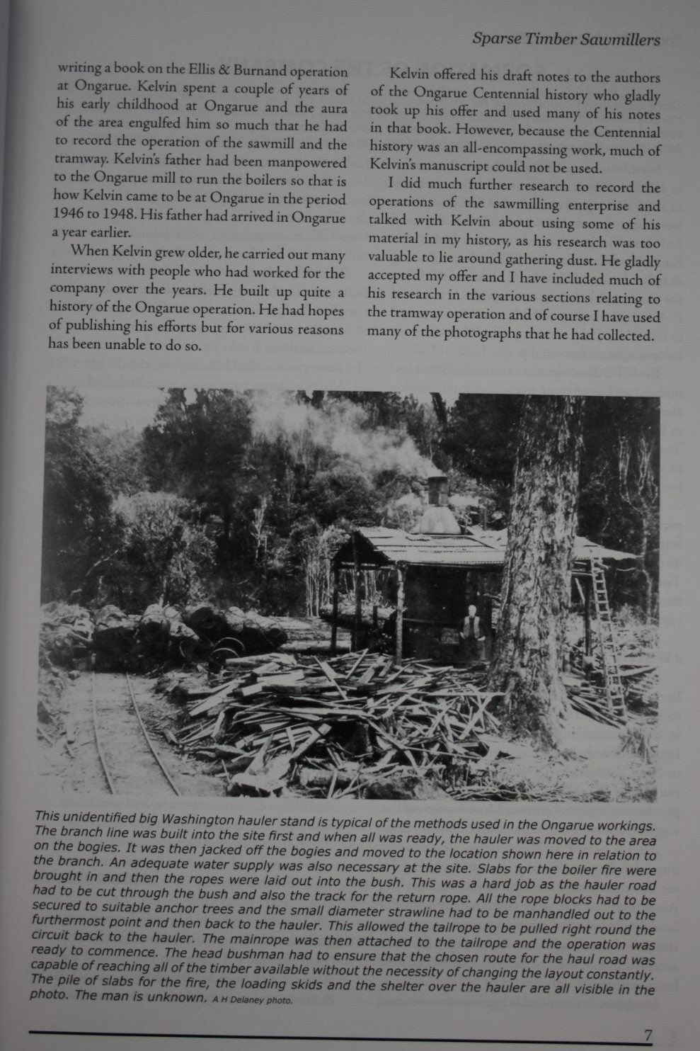 Sparse Timber Sawmillers. Ellis &amp; Burnand Ltd Sawmillers and Timber Merchants Ongarue BY Ken Anderson.