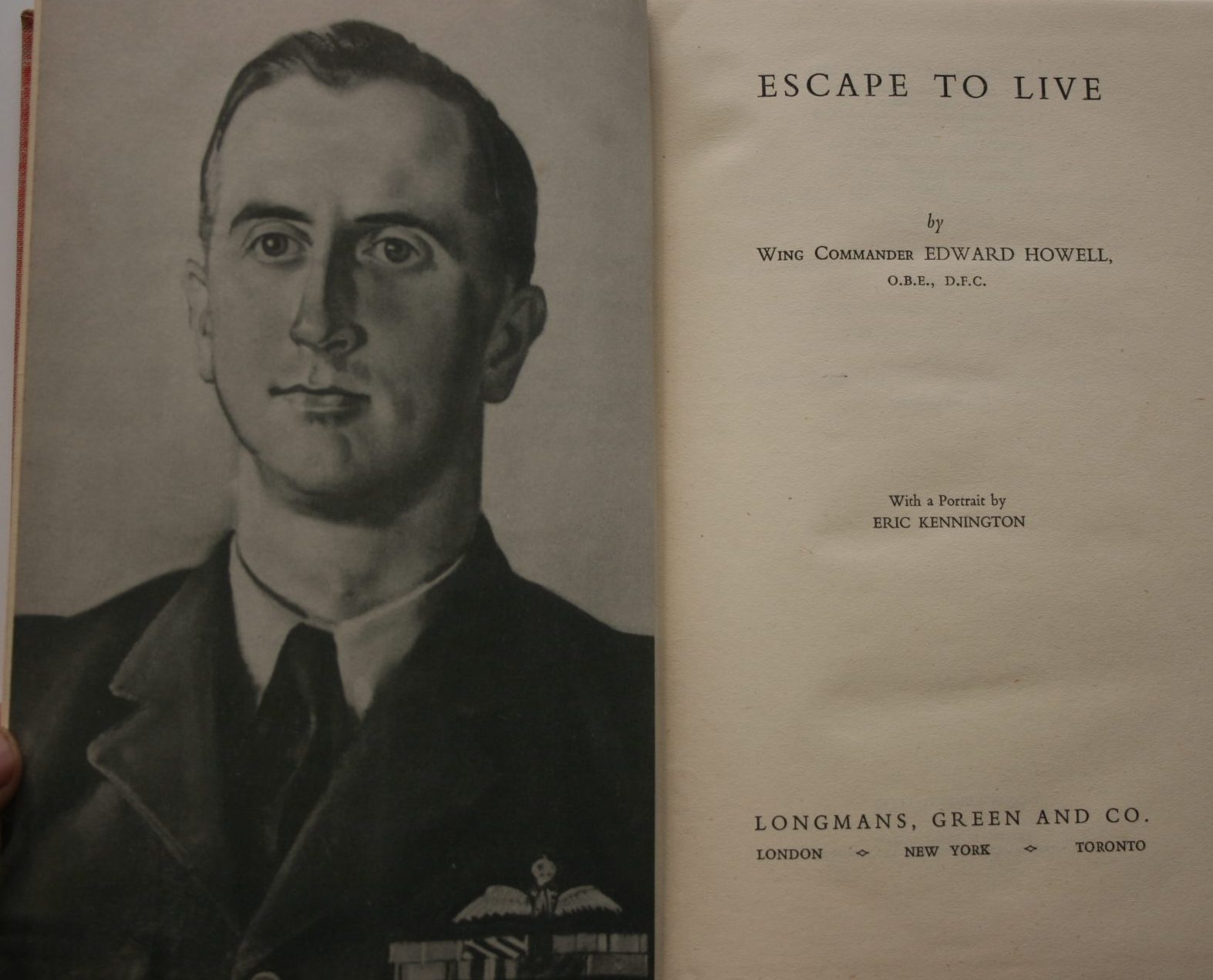 Escape to Live by Wing Commander Edward Howell.