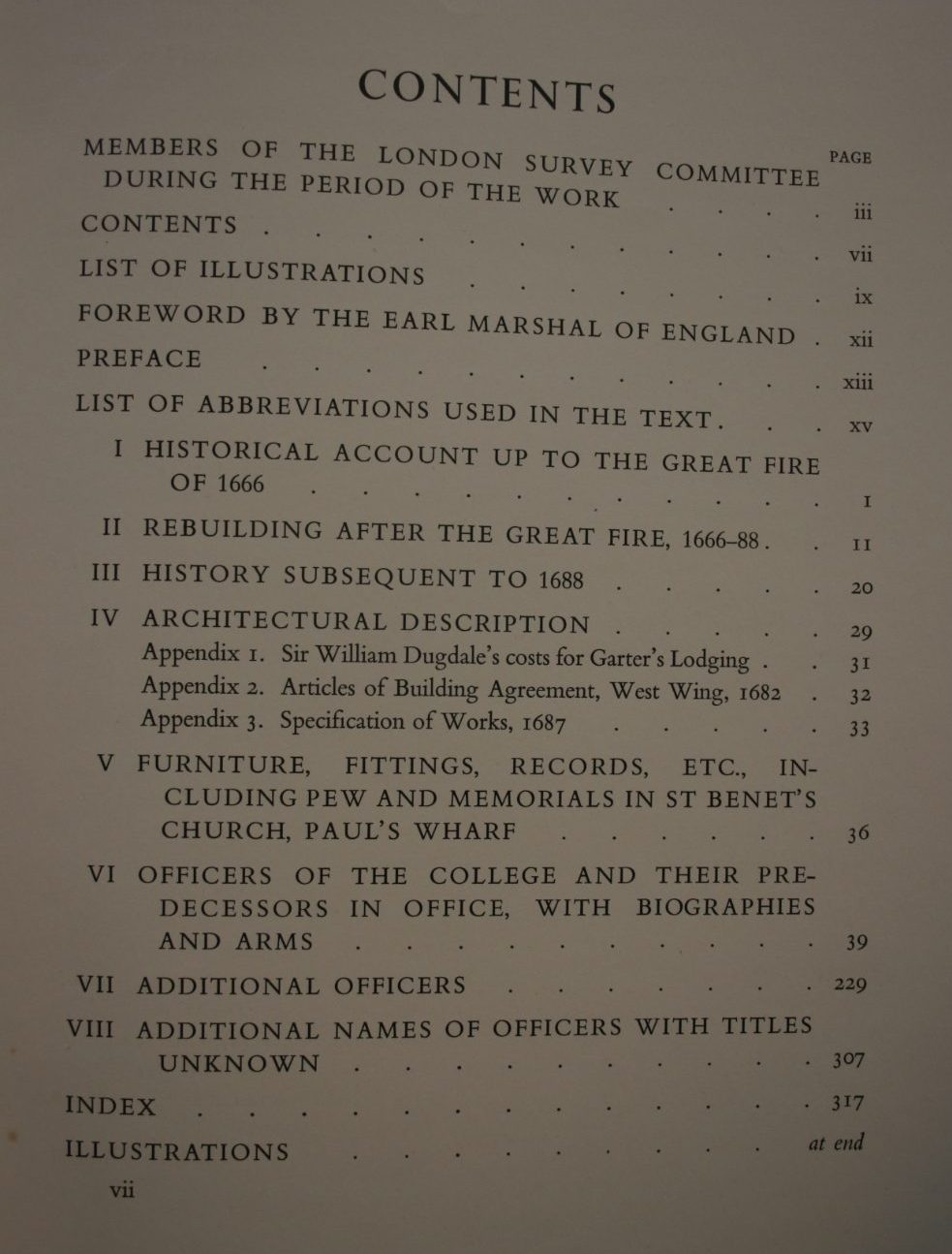 The College of Arms, Queen Victoria Street : being the sixteenth and final monograph of the London Survey Committee / by Walter H. Godfrey,  assisted by Sir Anthony Wagner.