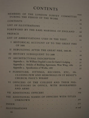 The College of Arms, Queen Victoria Street : being the sixteenth and final monograph of the London Survey Committee / by Walter H. Godfrey,  assisted by Sir Anthony Wagner.