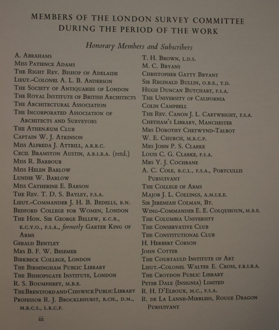 The College of Arms, Queen Victoria Street : being the sixteenth and final monograph of the London Survey Committee / by Walter H. Godfrey,  assisted by Sir Anthony Wagner.