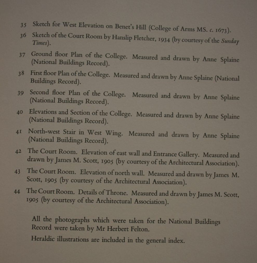 The College of Arms, Queen Victoria Street : being the sixteenth and final monograph of the London Survey Committee / by Walter H. Godfrey,  assisted by Sir Anthony Wagner.